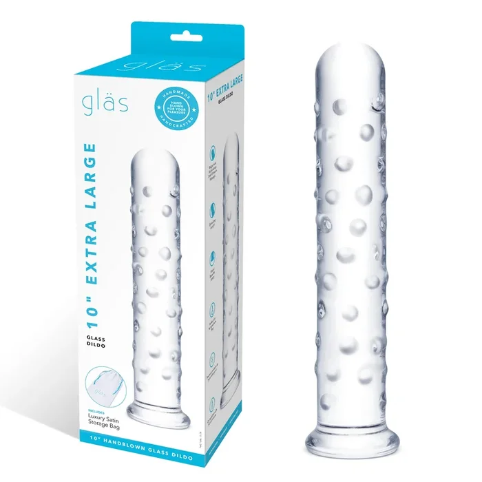 10″ Extra Large Glass Dildo