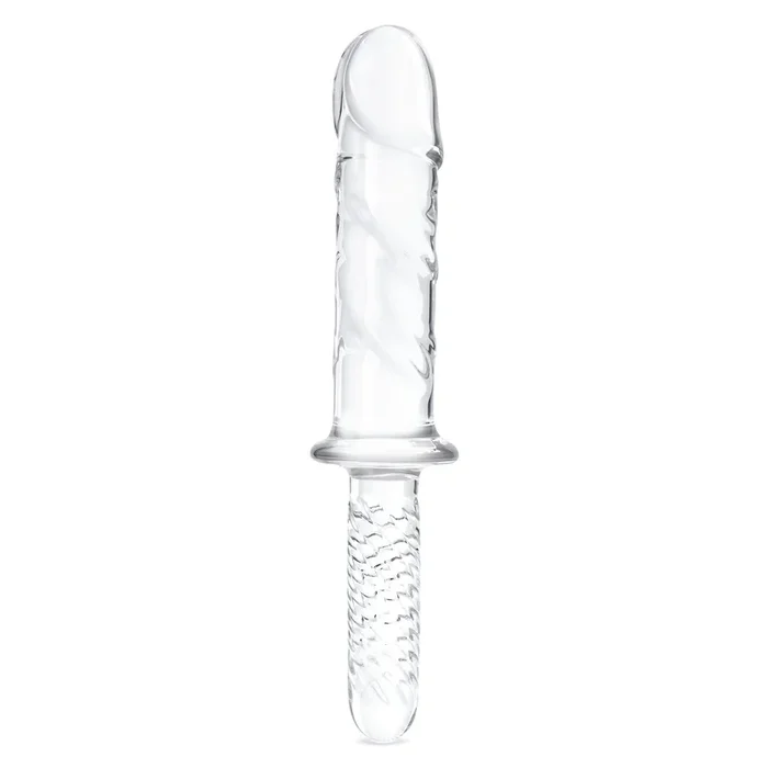 11″ Girthy Cock Double Ended Dildo With Handle