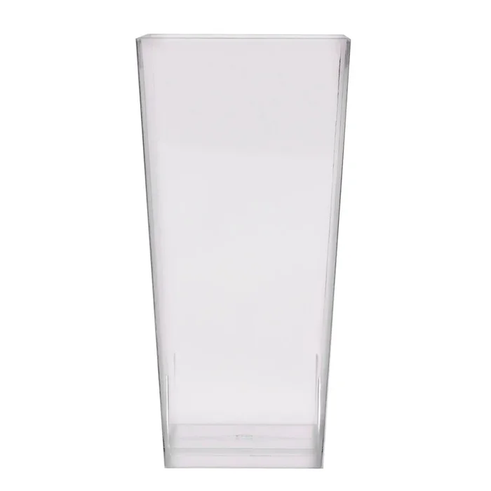 16 count – Clear Mini Tall Square Cups – 3.5 ounce