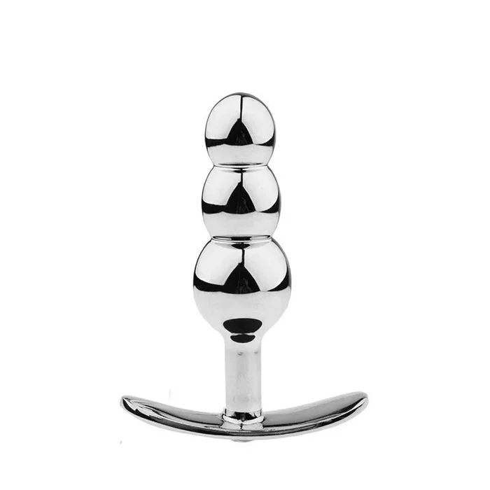 5 Inch Metal Butt Plug with Anchor Base