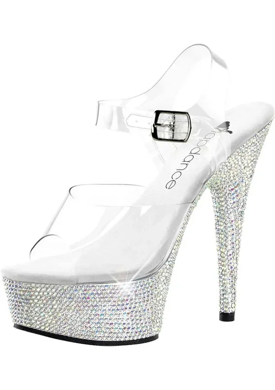 6in. Rhinestone Clear Strap