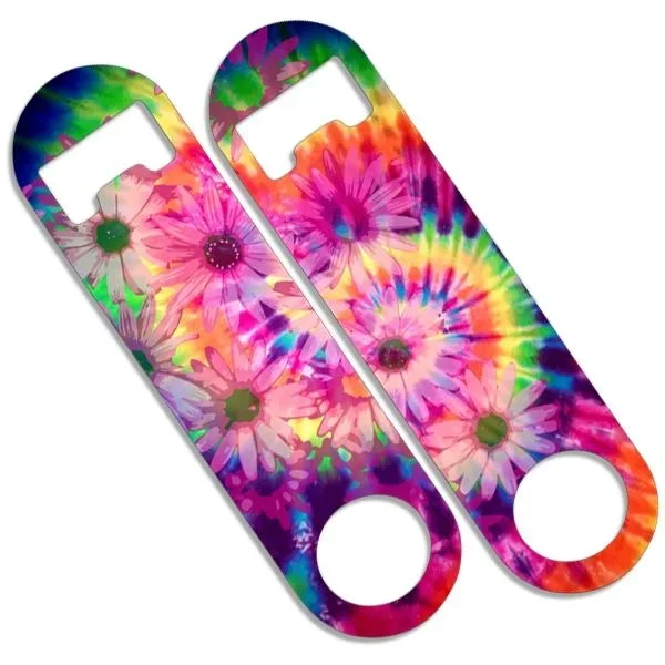 Add Your Name – Skinny Mini Bottle Opener – Hippie Flowers
