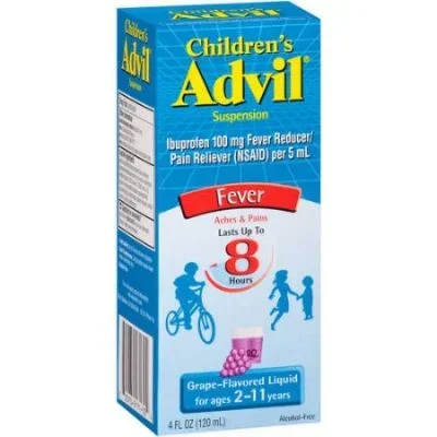 Advil Children’s Oral Suspension Flavored oz. Grape 4 Fl Oz
