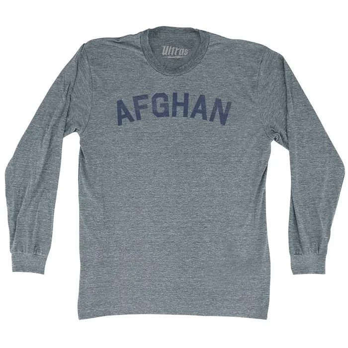 Afghan Adult Tri-Blend Long Sleeve T-shirt