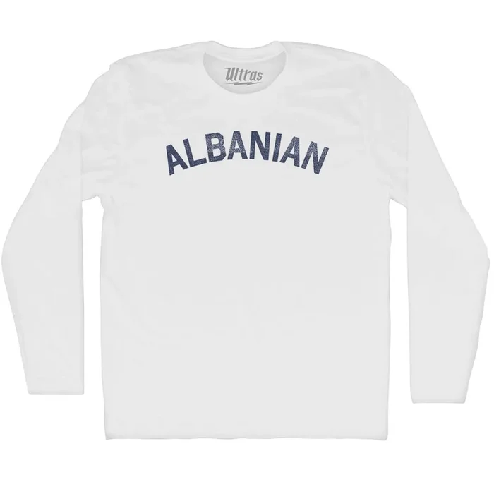 Albanian Adult Cotton Long Sleeve T-shirt