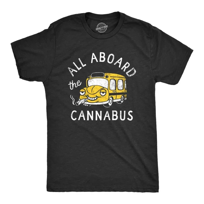 All Aboard The Cannabus Men’s T Shirt