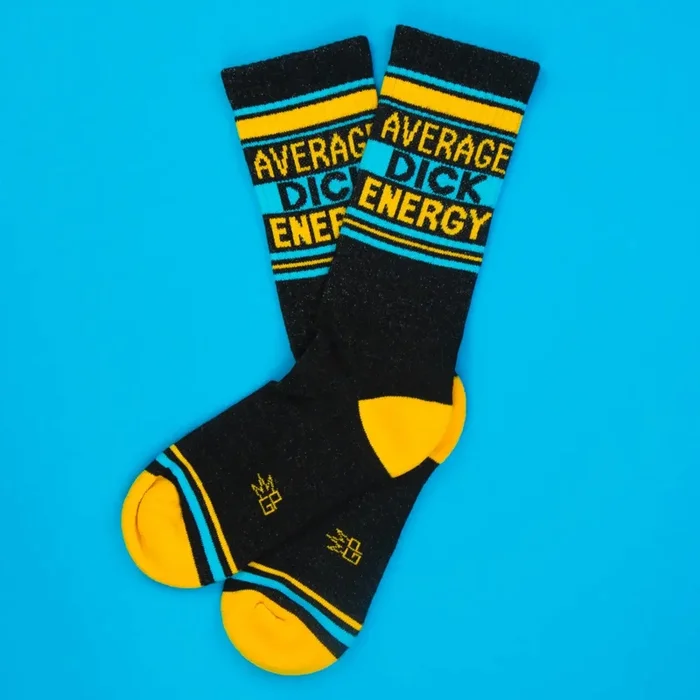 Average Dick Energy Gym Crew Socks