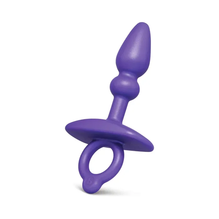 b-Vibe Butties Dart Rounded Tip Anal Plug With Ergonomic Finger Ring