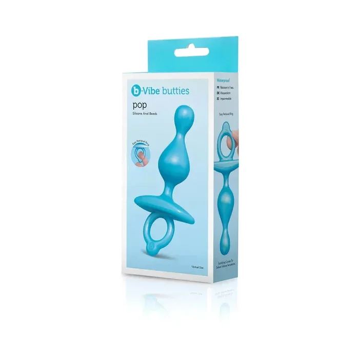 B-Vibe Butties Pop Beaded Silicone Anal Plug
