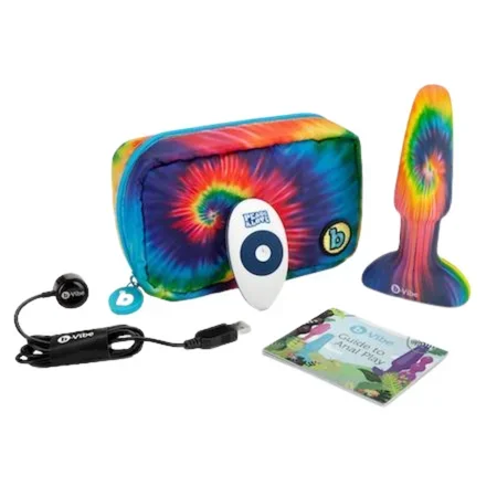 b-Vibe Peace & Love Tie-dye Rimming Plug
