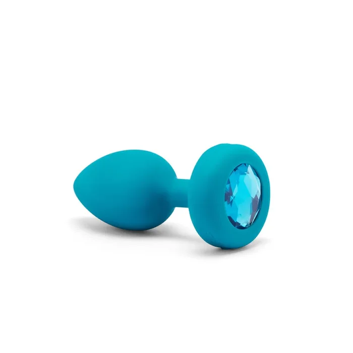 B-Vibe Vibrating Jewel Plug Small-Medium – Aqua