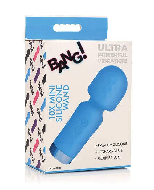 Bang! Mini Silicone Wand Vibrator – Blue