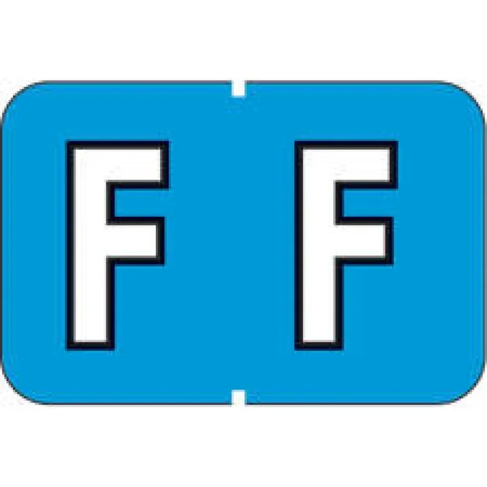 Barkley Compatible Abkm Color Code Label Alpha “F” 1 1/2″ X 1″ Blue Permanent – 500 Per Roll