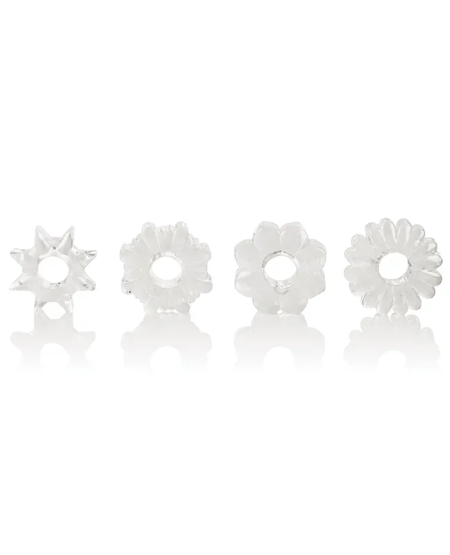 Basic Essentials Rings – Clear Set of 4