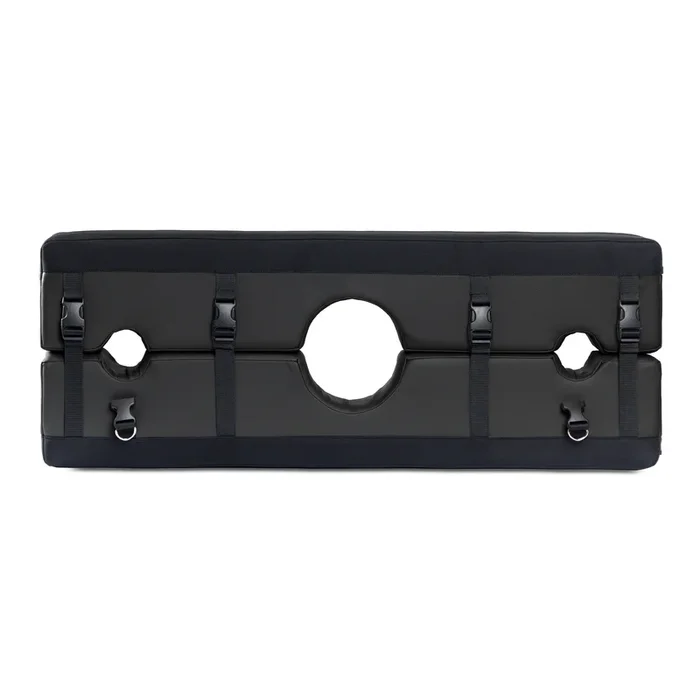 Bastion Bondage Stocks Black – non retail box