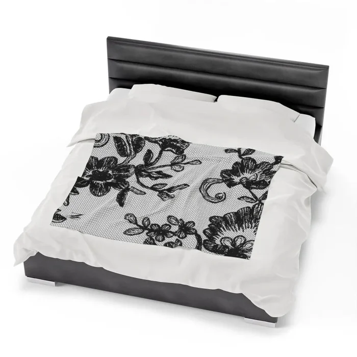 Black Lace Print | Mix & Match Fun-Flirty Lovers’ Blankets