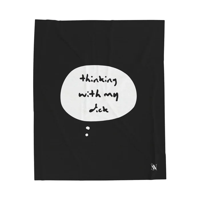 Black Thinking With My Dick | Mix & Match Fun-Flirty Lovers’ Blankets