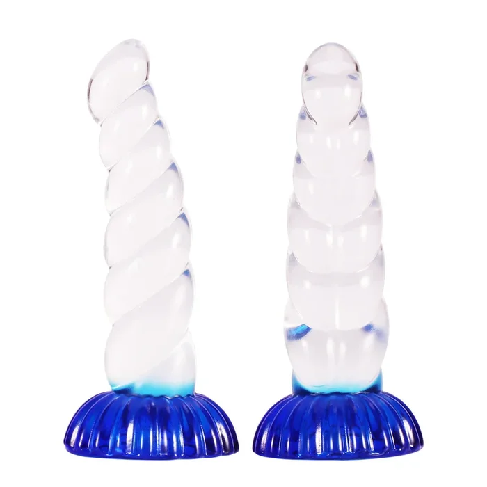 Blue Clean Butt Plug Unicorn Dildo