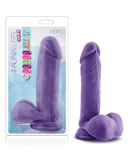 Blush Au Naturel Bold Hero 8″ Dildo – Purple