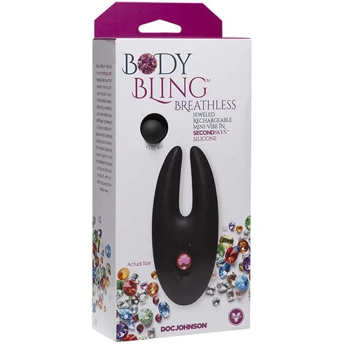 Body Bling Bunny Vibe: Soft Silicone Clit Stimulator with 8 Vibration Modes