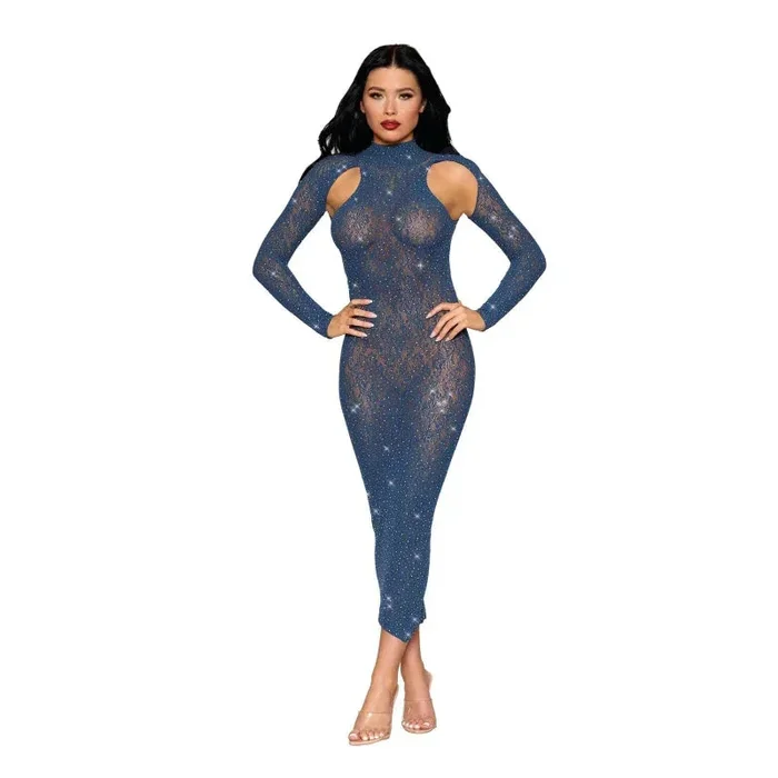 Bodystocking Gown Dmnd – One Size – Navy