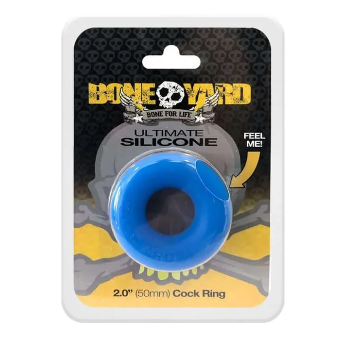 Boneyard Ultimate Silicone Cock Ring – Blue