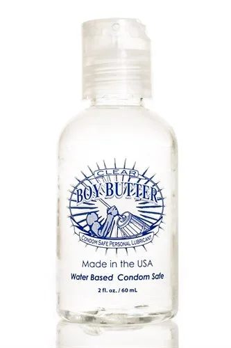 Boy Butter Clear H2O Lube – Silky Smooth Water-Based Magic, 2 Oz