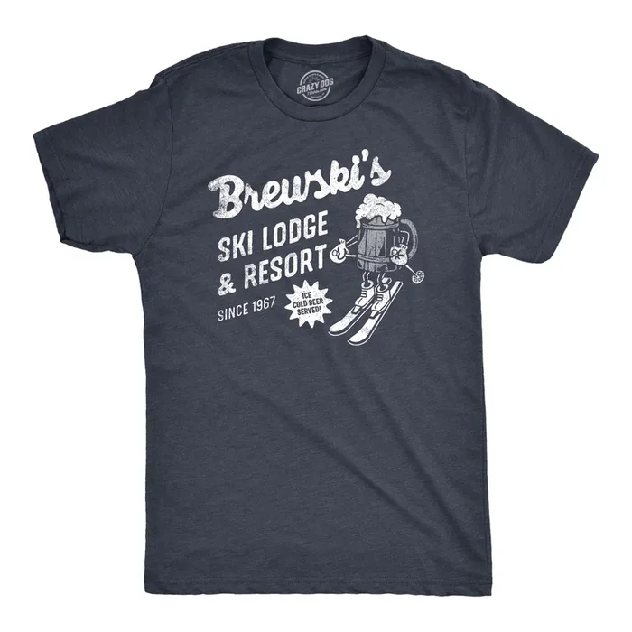 Brewskis Ski Lodge And Resort Men’s T Shirt