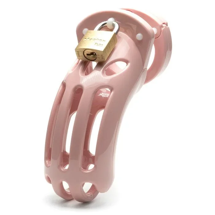 CB-X Chastity The Curve 3 3/4″ Cock Cage Pink Kit