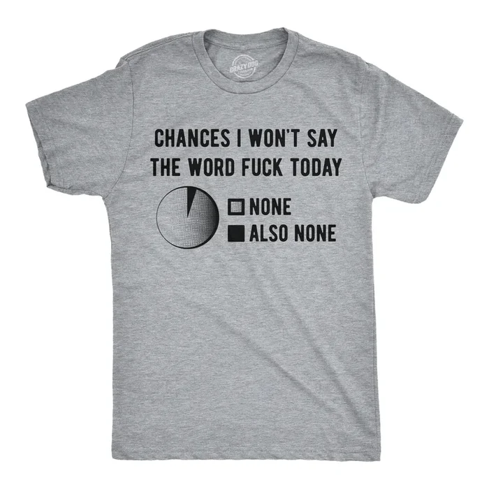 Chances I Wont Say The Word Fuck Men’s Tshirt