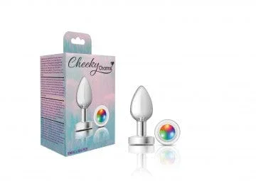 Cheeky Charms Silver Metal Luminous Butt Plug
