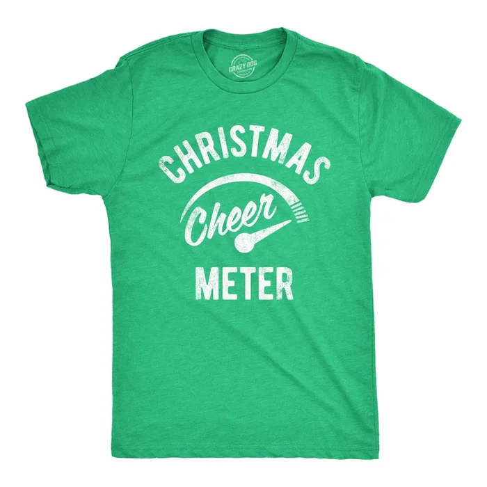 Christmas Cheer Meter Men’s Tshirt