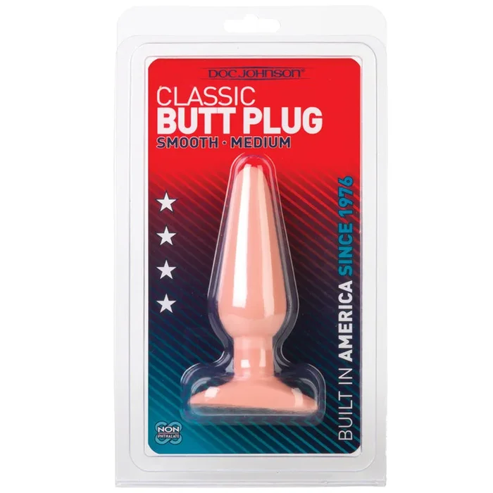 Classic Butt Plug Medium-White