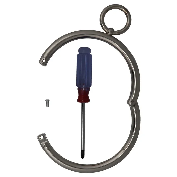 COLLAR STAINLESS ROUNDED WITH SCREW LOCK