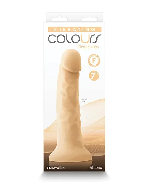 Colours Pleasures 7″ Vibrating Dong – White