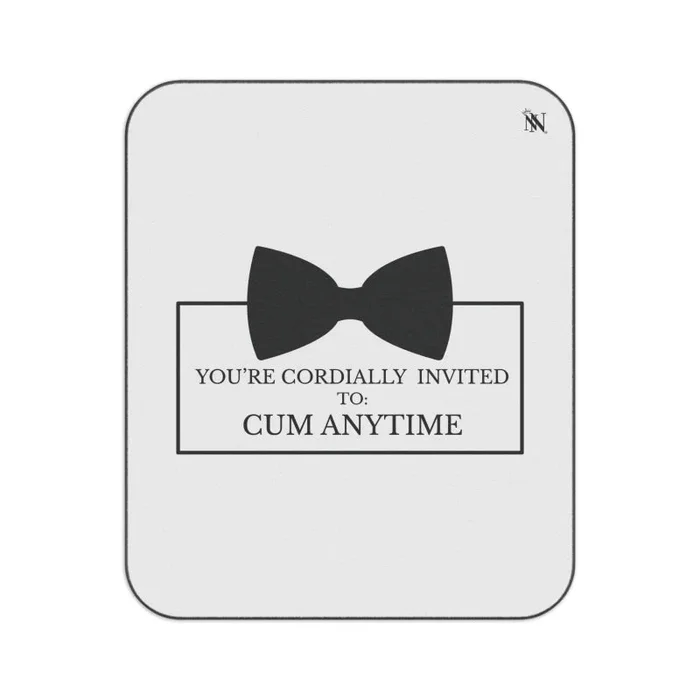 Cordially Invited Cum | Mix Match Fun-Flirty Lovers’ Water-Resistant Blankets