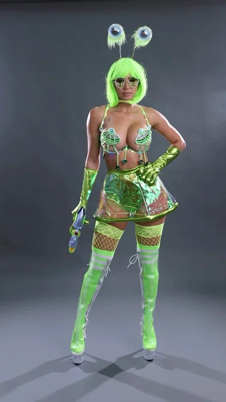 Cosmic Alien Girl Styled For you