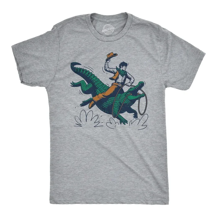 Cowboy Gator Ride Men’s T Shirt