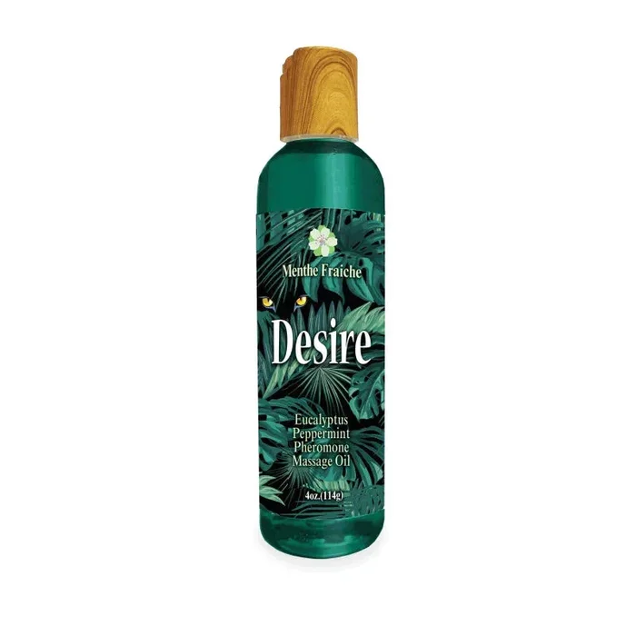 Desire Pheromone Massage Oil 4 Oz – Eucalyptus and Peppermint