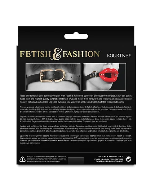 Fetish & Fashion Kourtney Gag – Black/Red