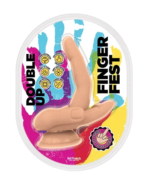 Finger Fest Double Up Dildo – Flesh