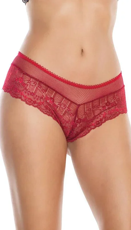 Flirtatious Lace Up Cheeky Boy Short Panty
