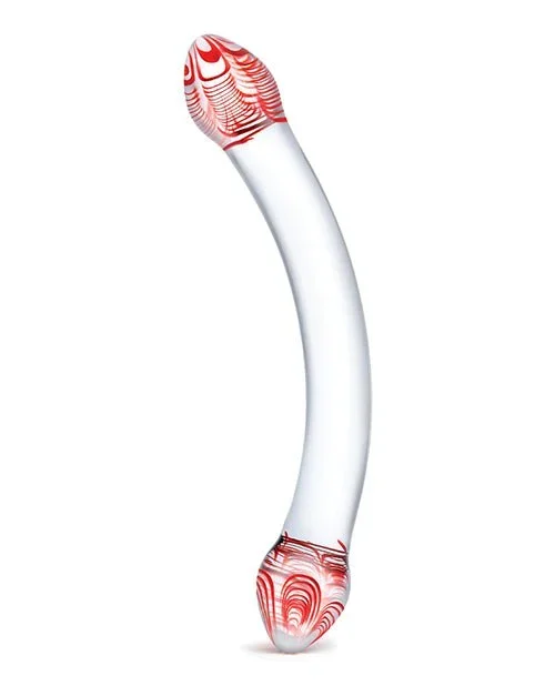 Glas Red Head Double 9″ Glass Dildo