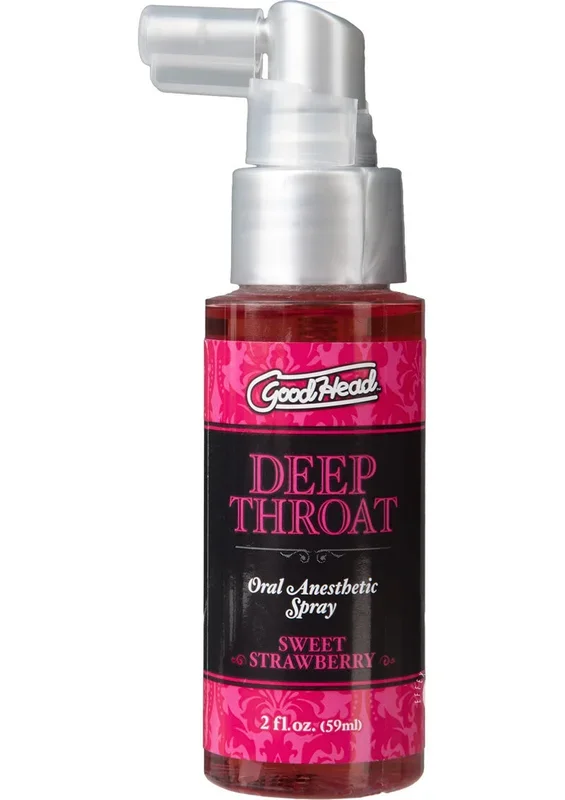 Goodhead Deep Throat Oral Anesthetic Spray Sweet Strawberry