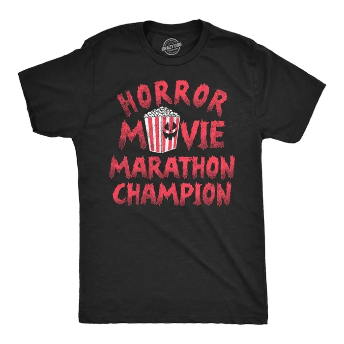 Horror Movie Marathon Champion Men’s T Shirt