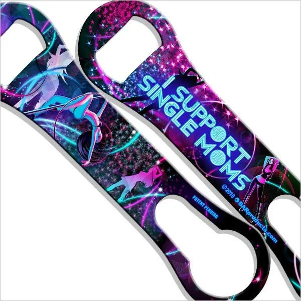 I Support Single Moms V-Rod® Bottle Opener