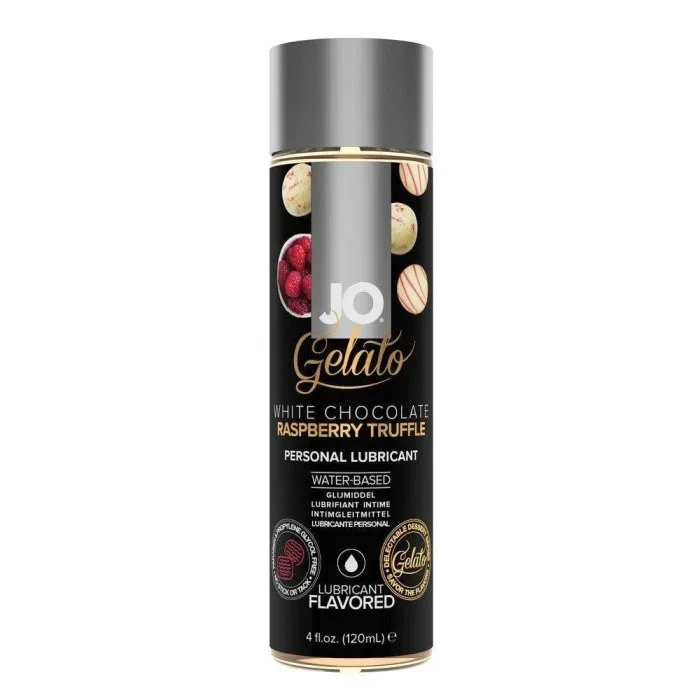 Jo Gelato White Chocolate Raspberry Truffle Water Based 4 Oz
