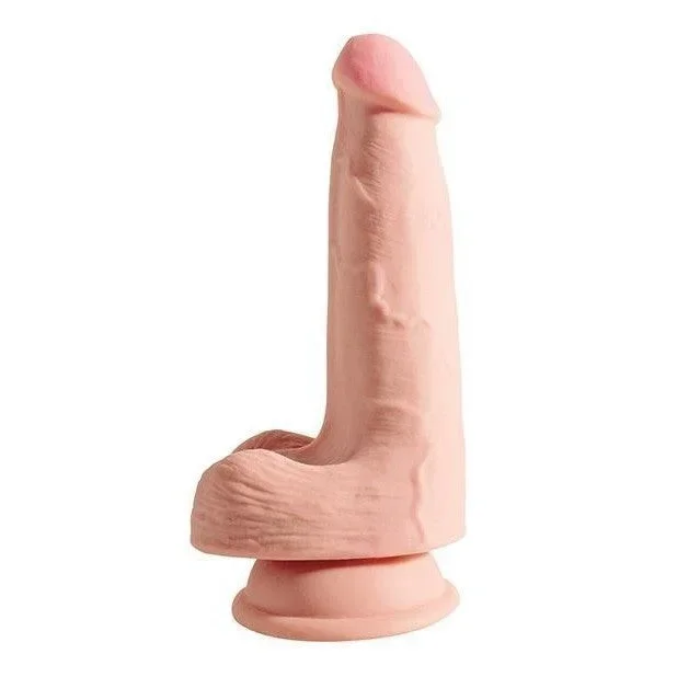 King Cock Plus 5 In Triple Density Cock W- Balls Light