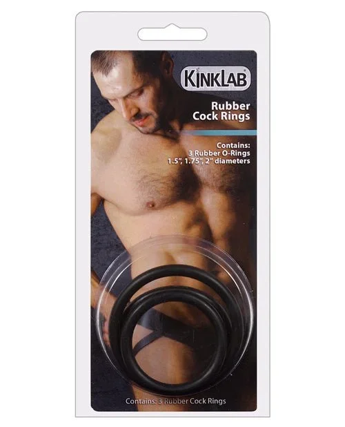 Kinklab Rubber Cock Ring – Pack Of 3