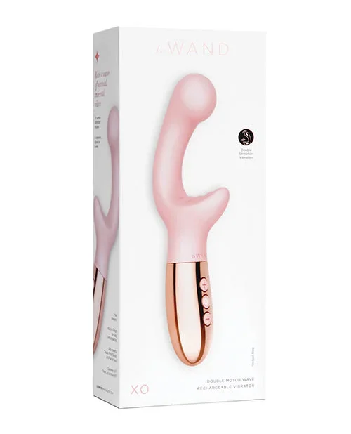 Le Wand XO Double Motor Wave Rechargeable Vibrator – Rose Gold